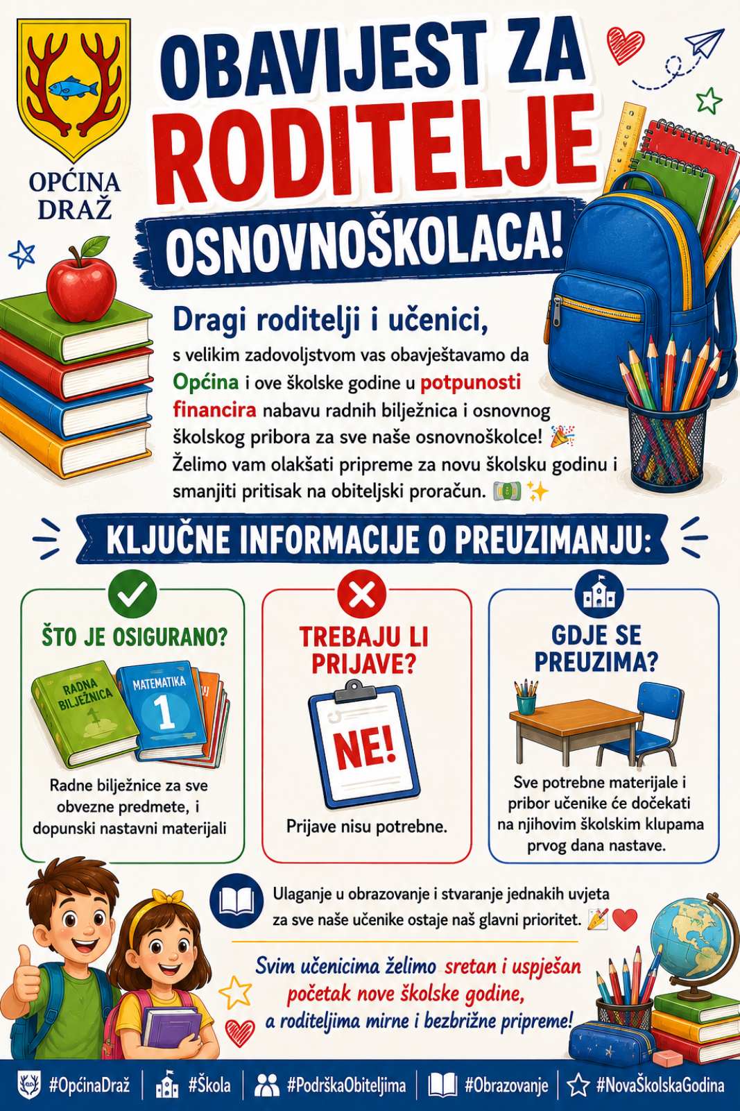 obavijest roditeljima